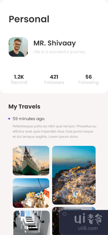 旅游 - iOS 的应用程序概念(Tourism - App concept for iOS)插图