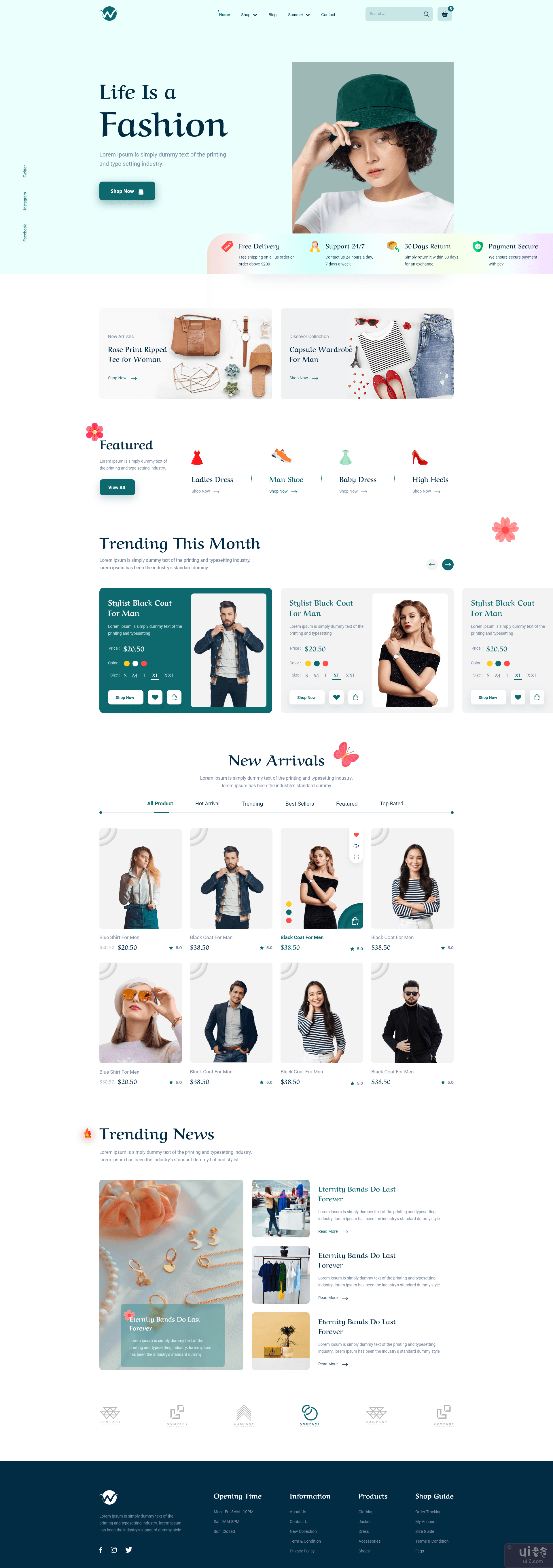时尚电商网站(Fashion eCommerce website)插图