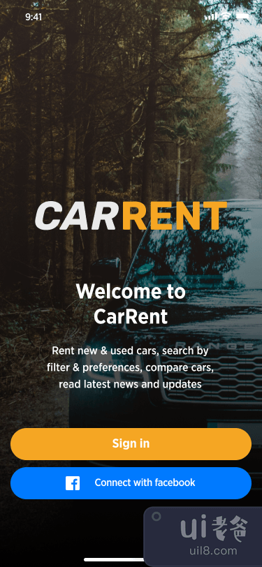 租车App UI设计(Car Rent App UI design)插图