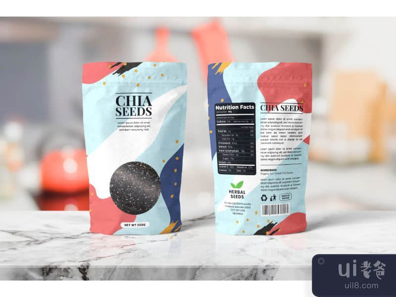 Packing Template Chia Seeds