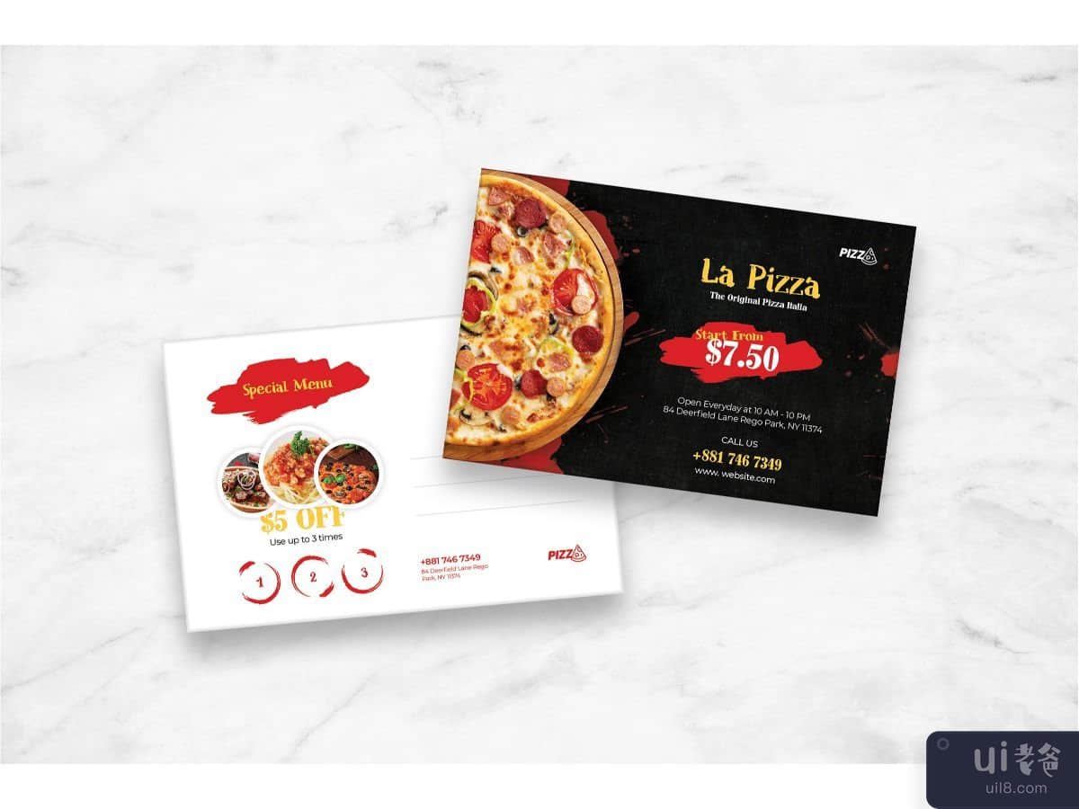 Post Card La Pizza