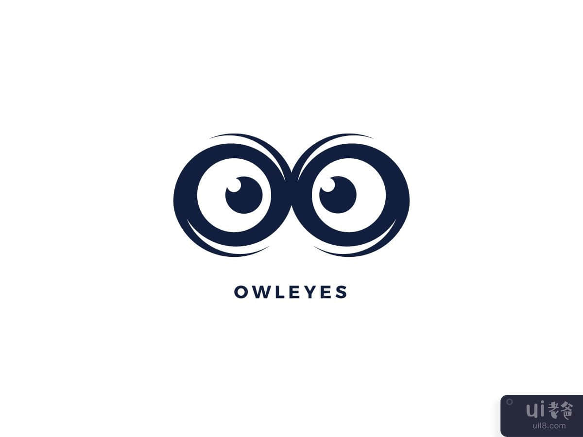 Owl Eyes Vector Logo Design Template