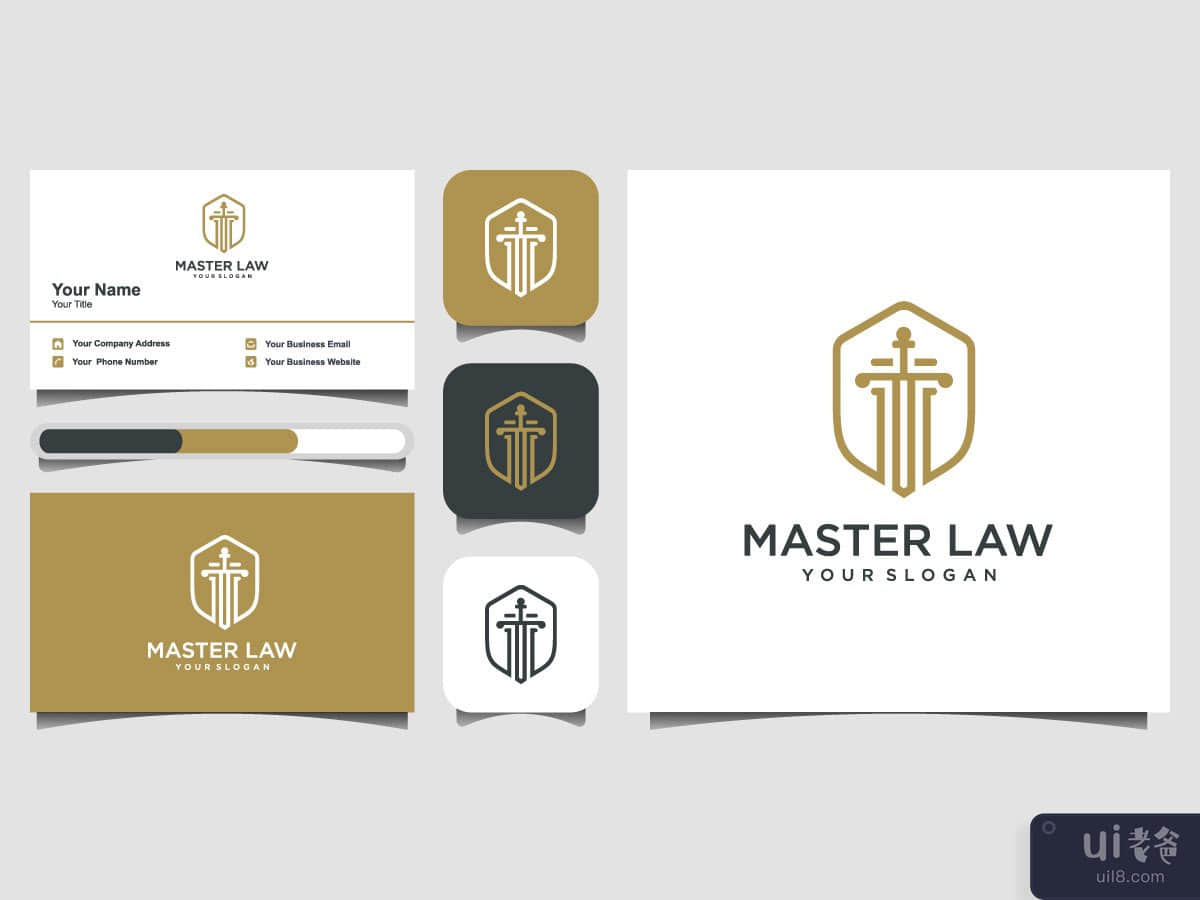 Master Law branding design concept