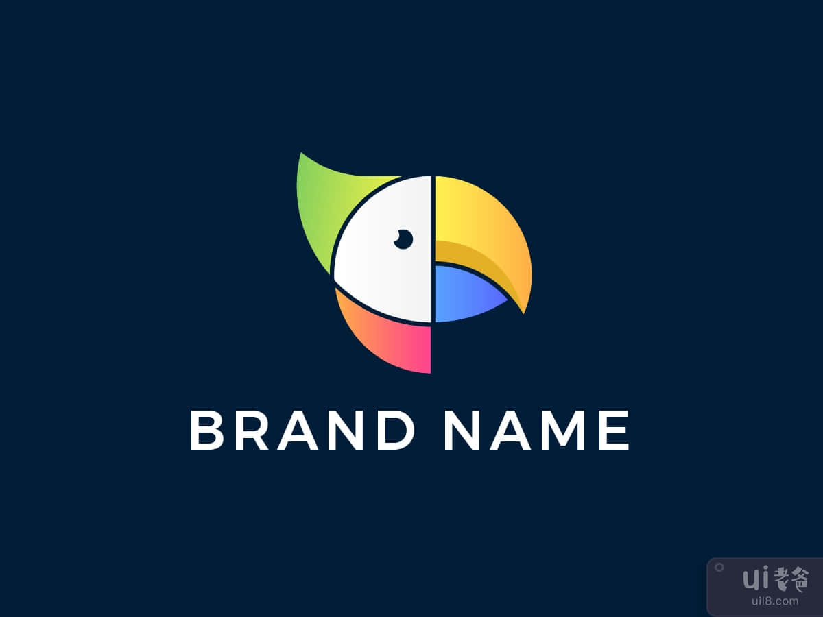 Modern Parrot Logo Template