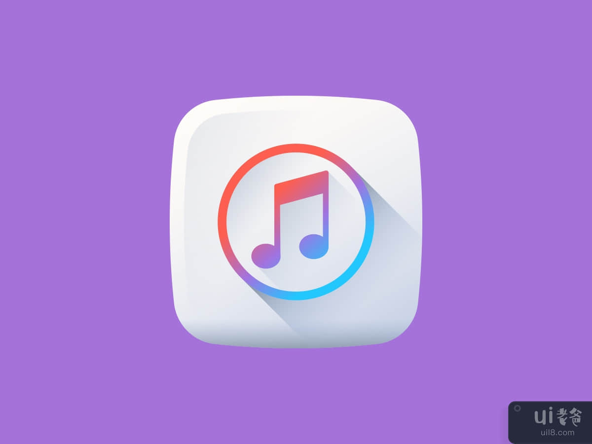 iTunes 徽标(Itunes Logo)插图