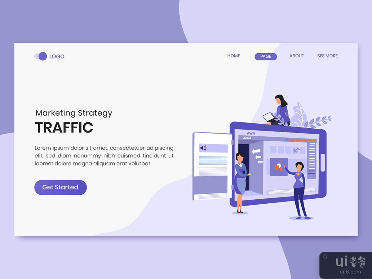 Traffic Marketing Strategy Landing Page