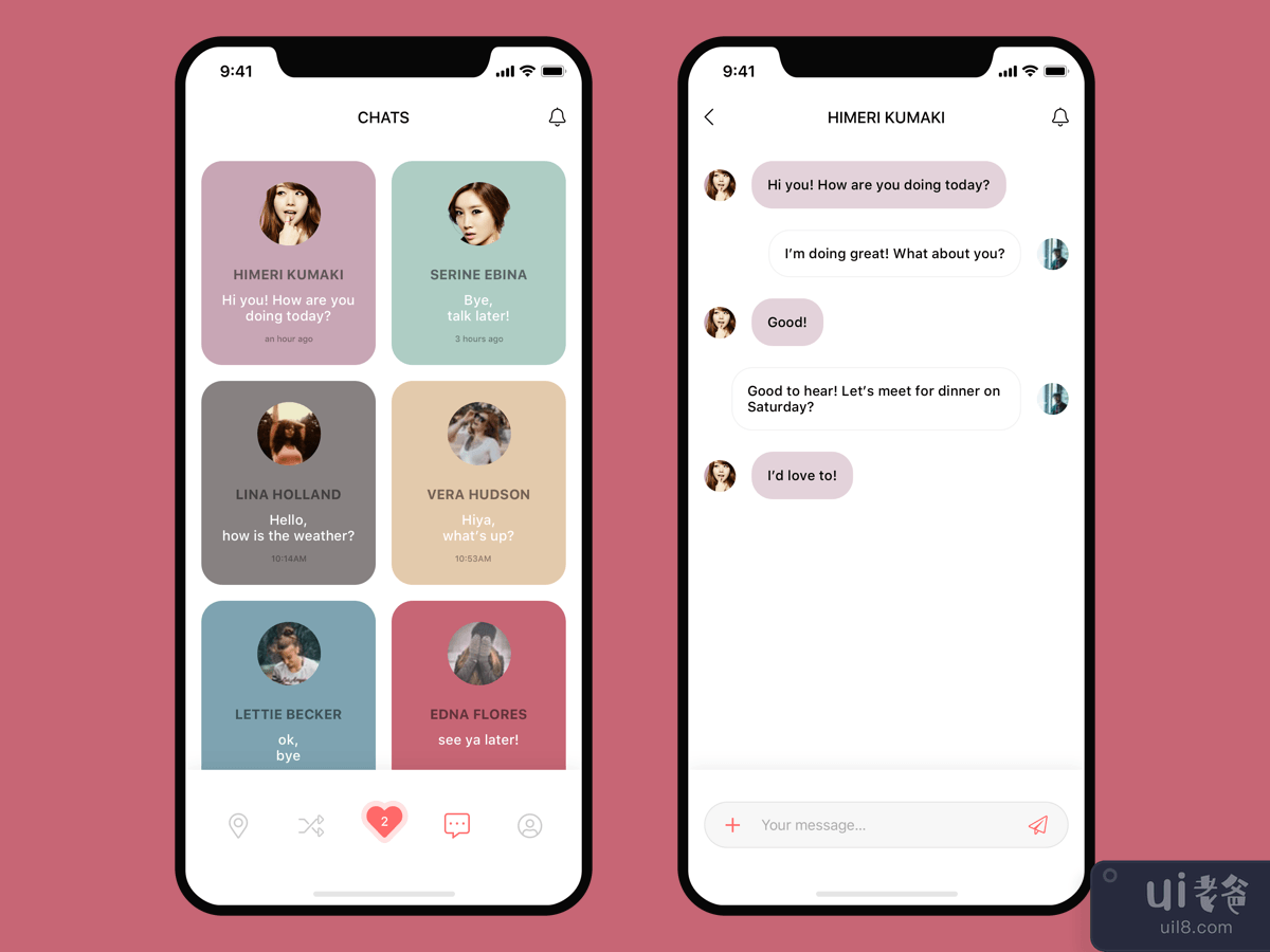 约会应用程序 UI 套件(Dating App UI Kit)插图3