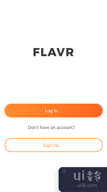 Flavr 食品应用程序设计 UI 套件(Flavr Food App Design UI Kit)插图1