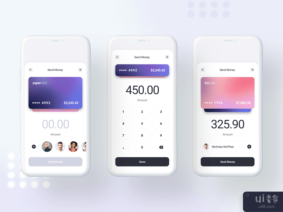 Money Transfer - Finance Mobile UI Kit Template