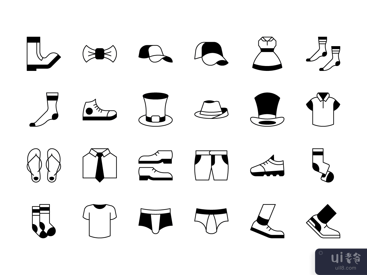 24 Clothing icons