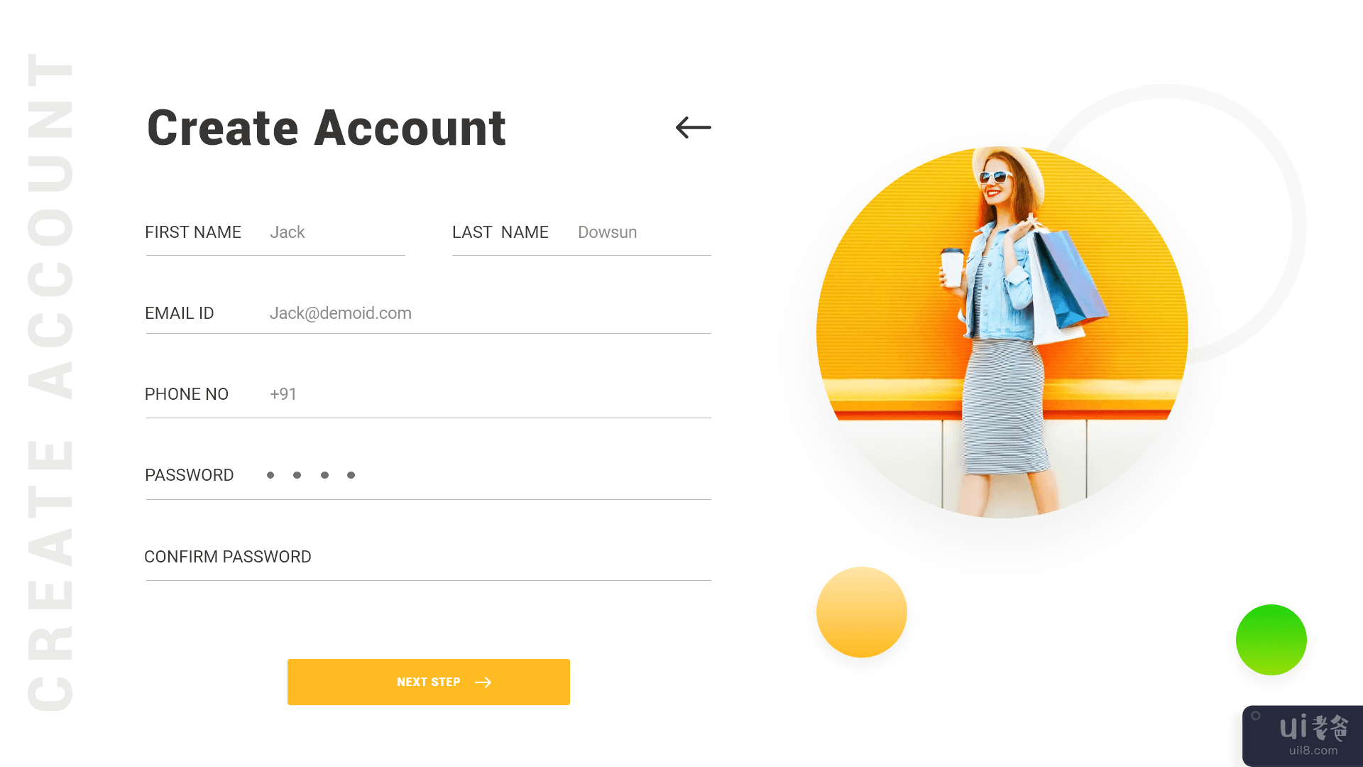 创建帐户网页界面(Create Account web UI)插图