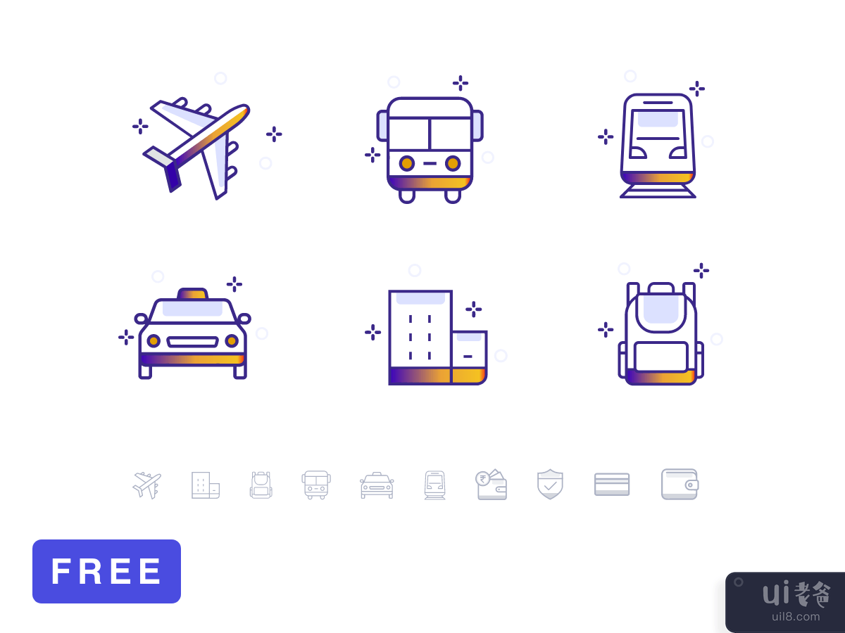 Travel _ Transport Icons - [ Icon Pack 01 ]