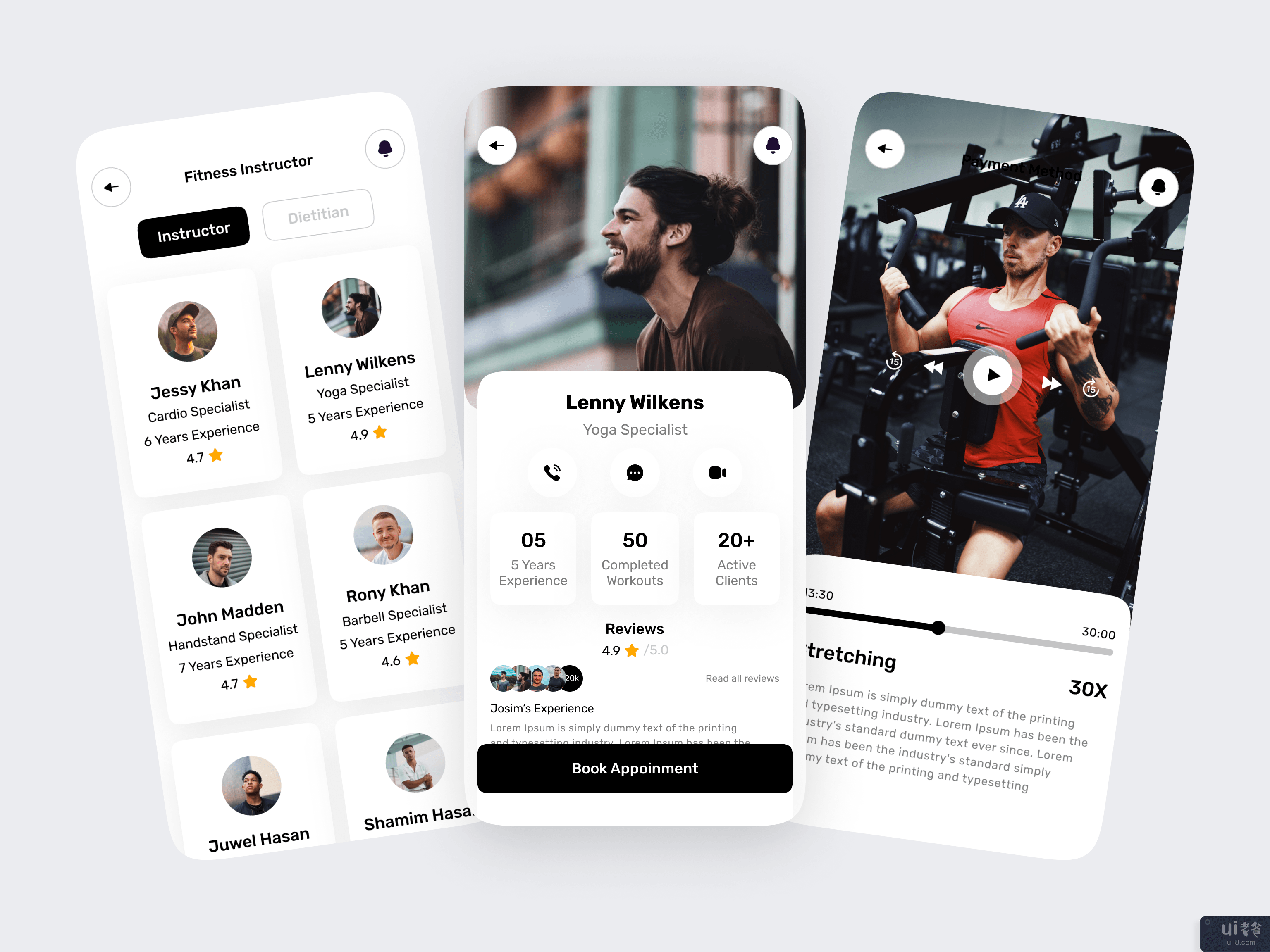 健身移动应用概念(Fitness Mobile App Concept)插图7