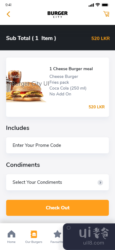 汉堡城用户界面(Burger City UI)插图18