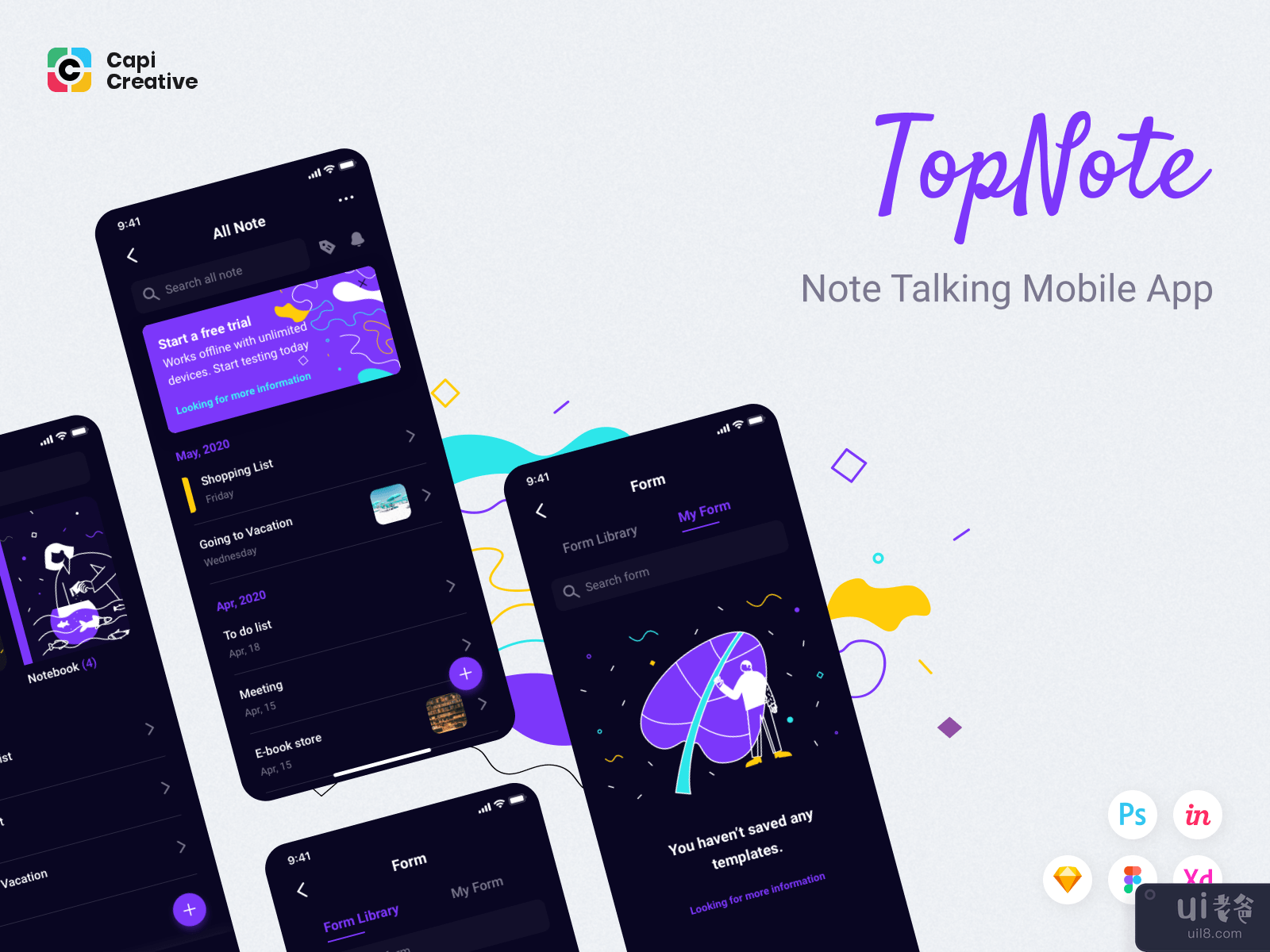 TopNote - Note Talking Mobile App (Light Theme) #4