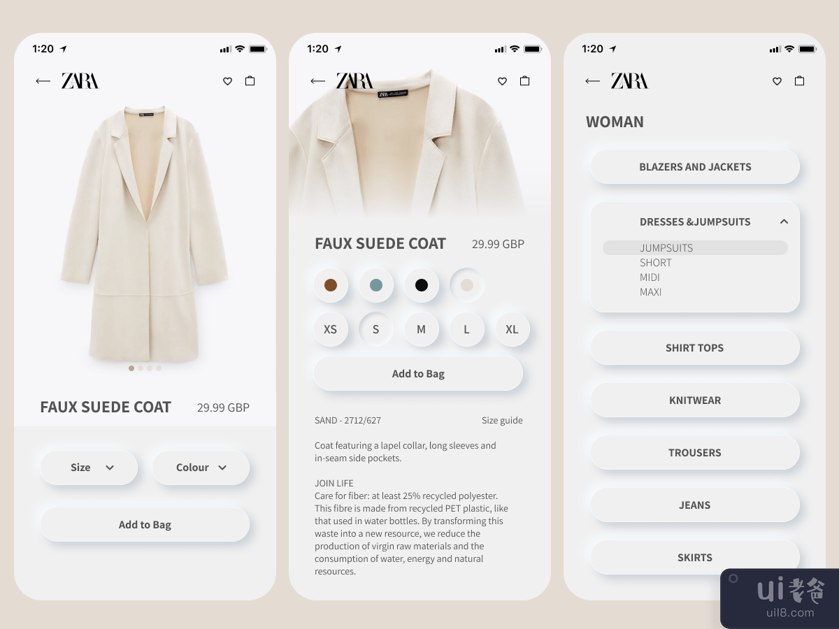 Zara 应用重新设计 2020(Zara App Redesign 2020)插图4