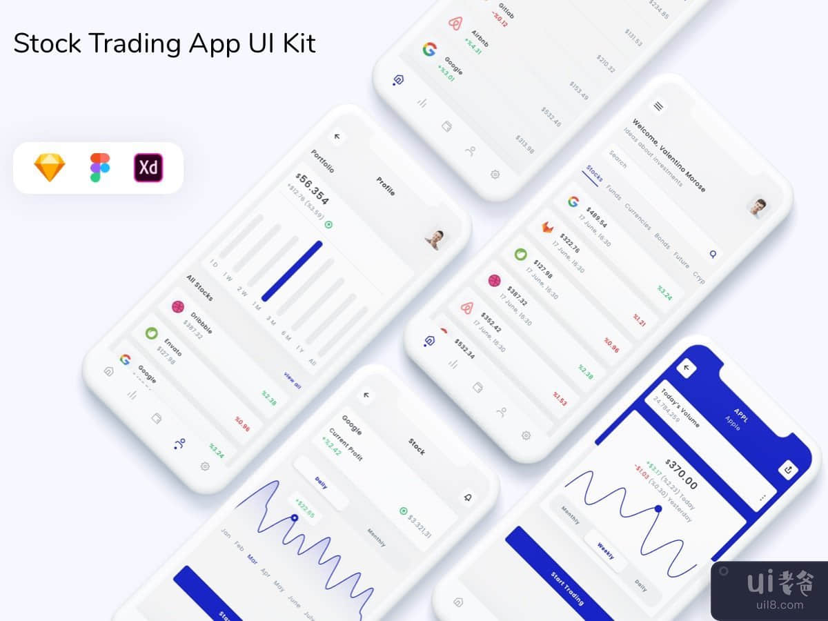 Stock Trading App UI Kit