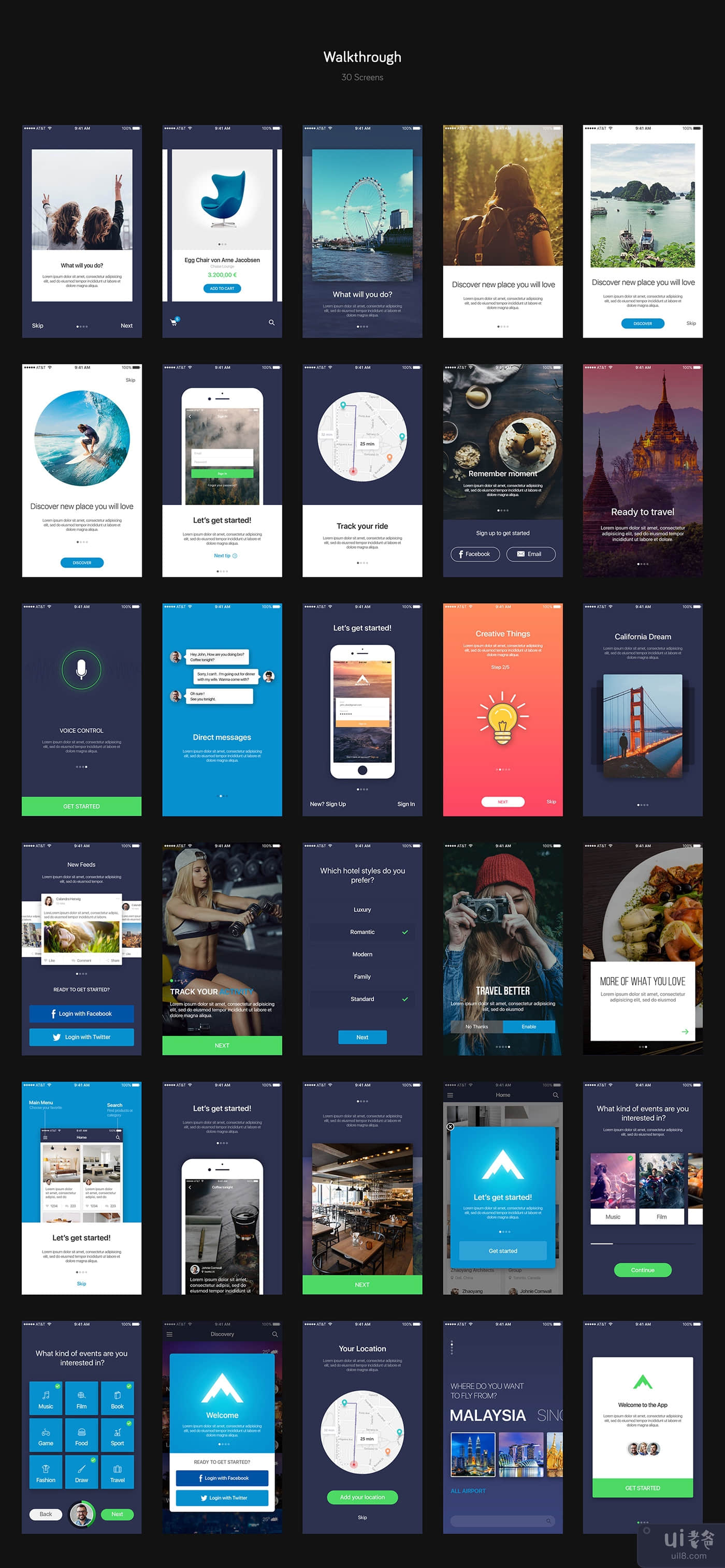 Mountify 移动 UI 套件(Mountify Mobile UI Kit)插图4