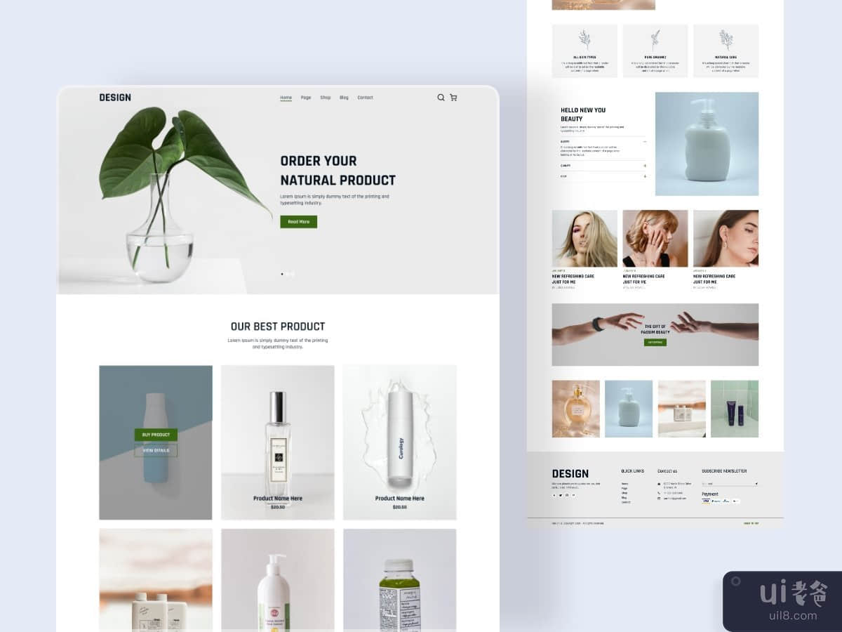 E-commerce Landing Page Design