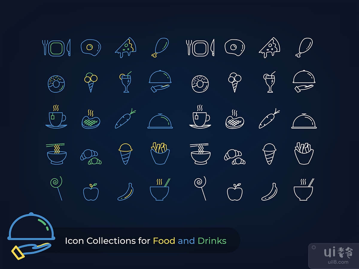 Icon Collections for Food and Beverages