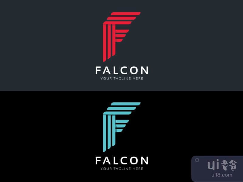 Initial letter f logo design template