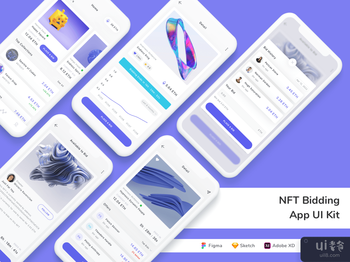 NFT Bidding App UI Kit