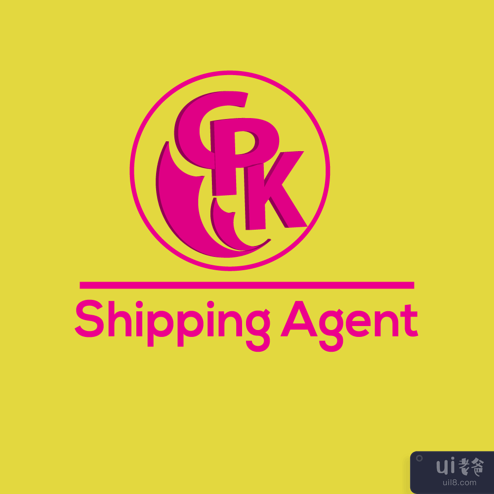 时尚的航运代理标志设计(Stylish Shipping Agent Logo Design)插图