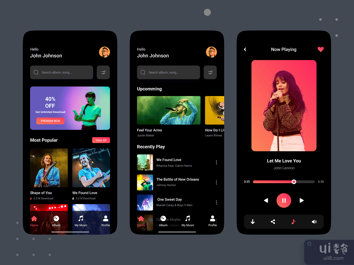音乐移动应用(Music Mobile App)插图