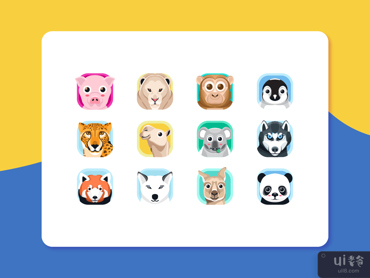 动物应用程序图标(Animal App Icons)插图