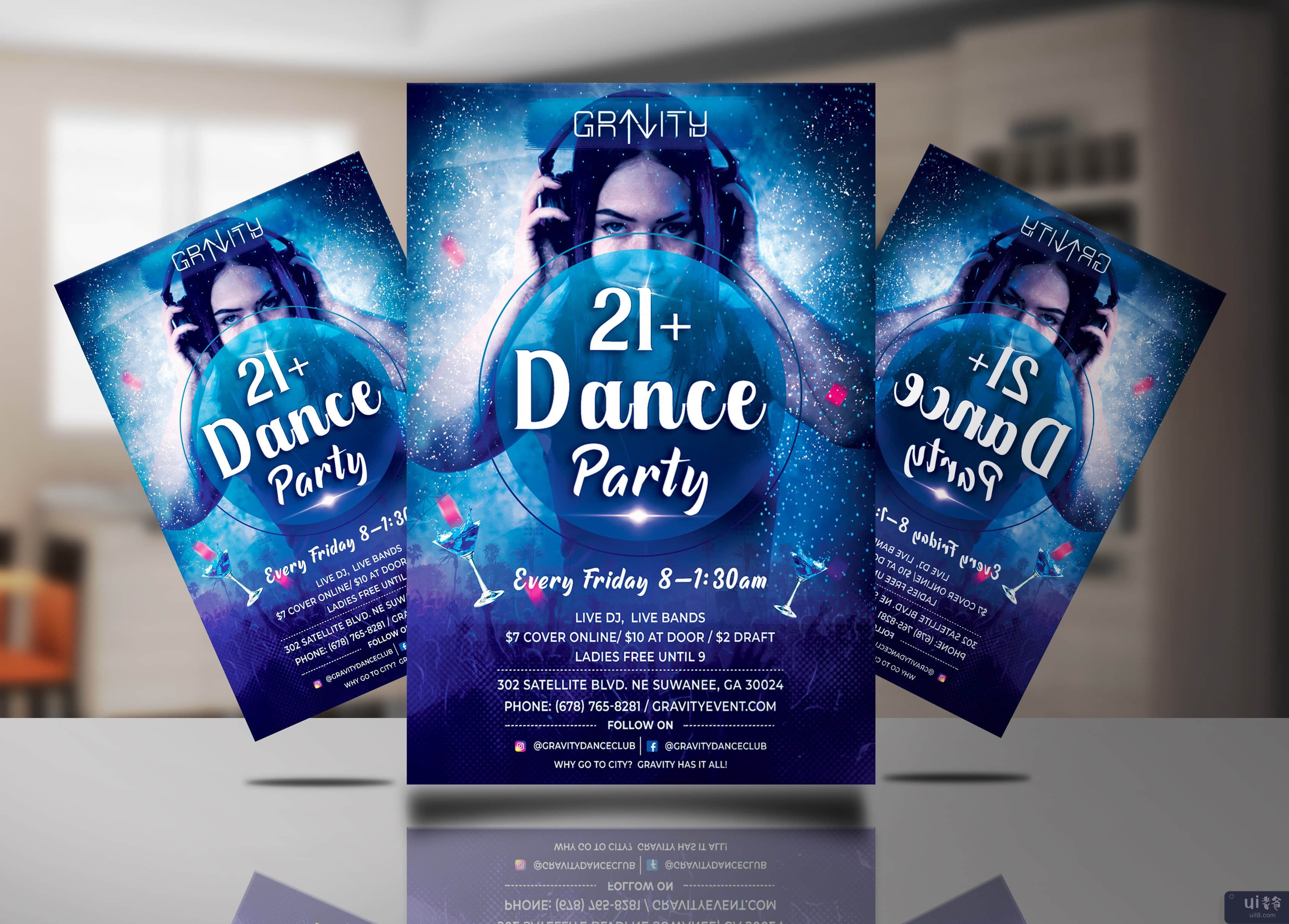 21+ 舞会传单(21+ Dance Party Flyer)插图