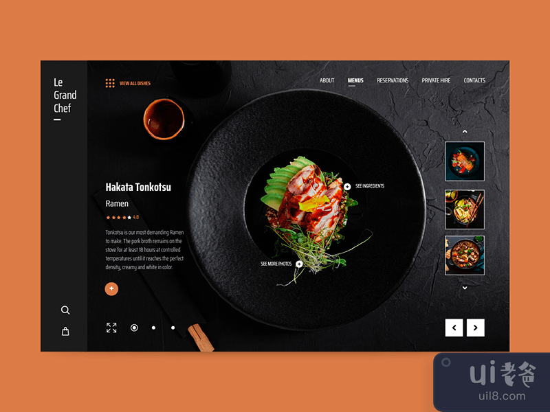Fine Dining - Product Page