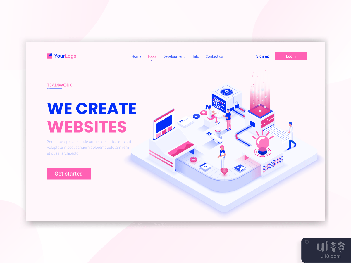 We create websites landing page