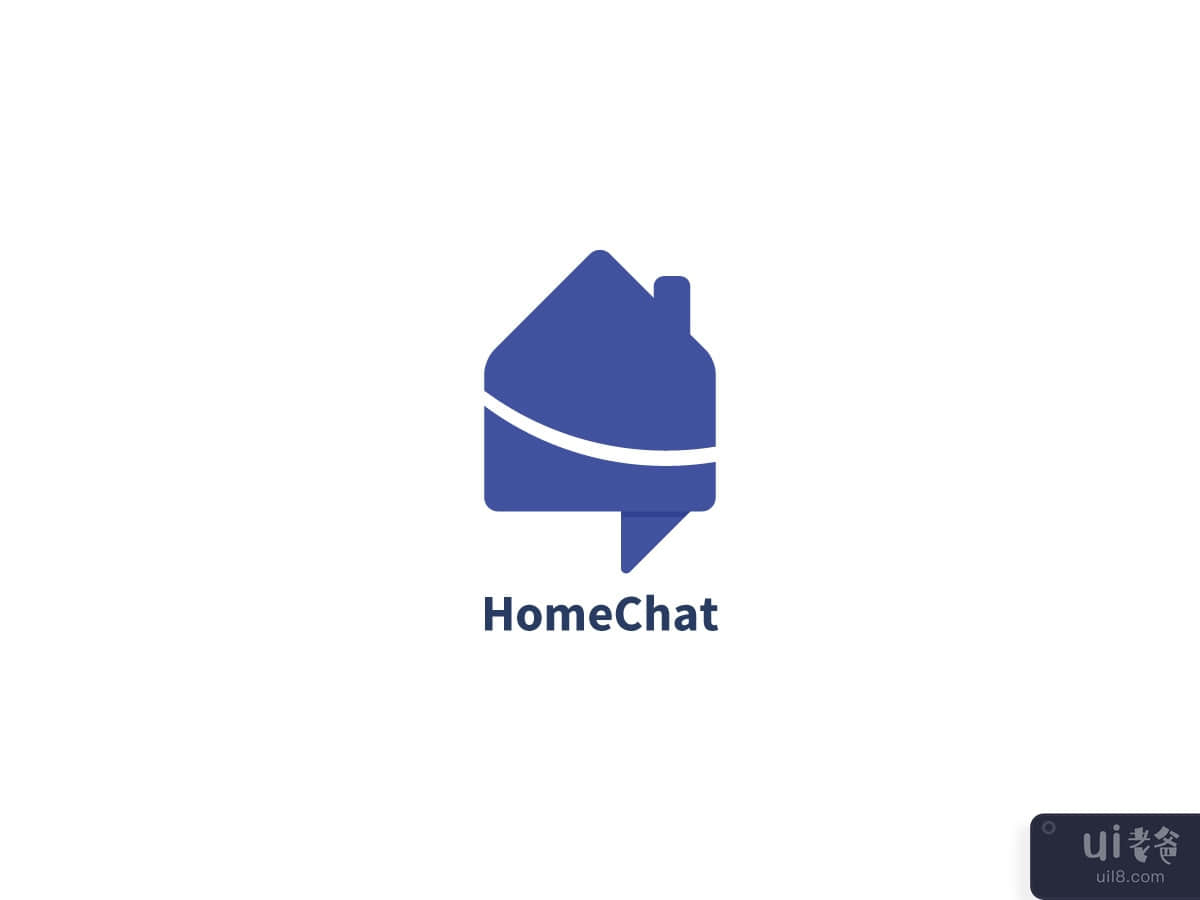 Home Chat Vector Logo Design Template