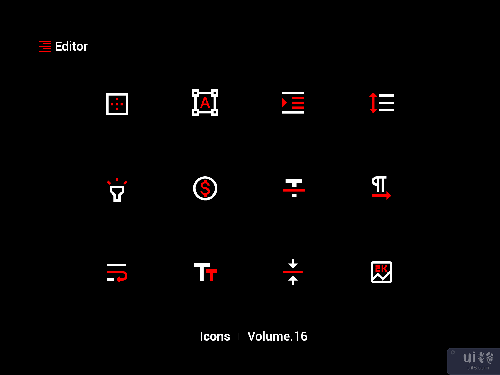 编辑器图标 Vol.16(Editor Icons Vol.16)插图