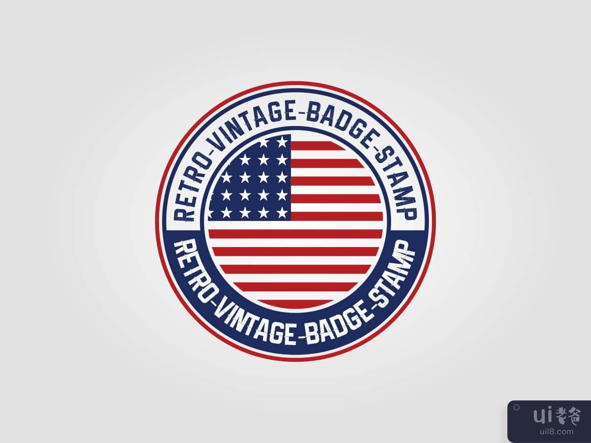 American Retro Vintage Logo template