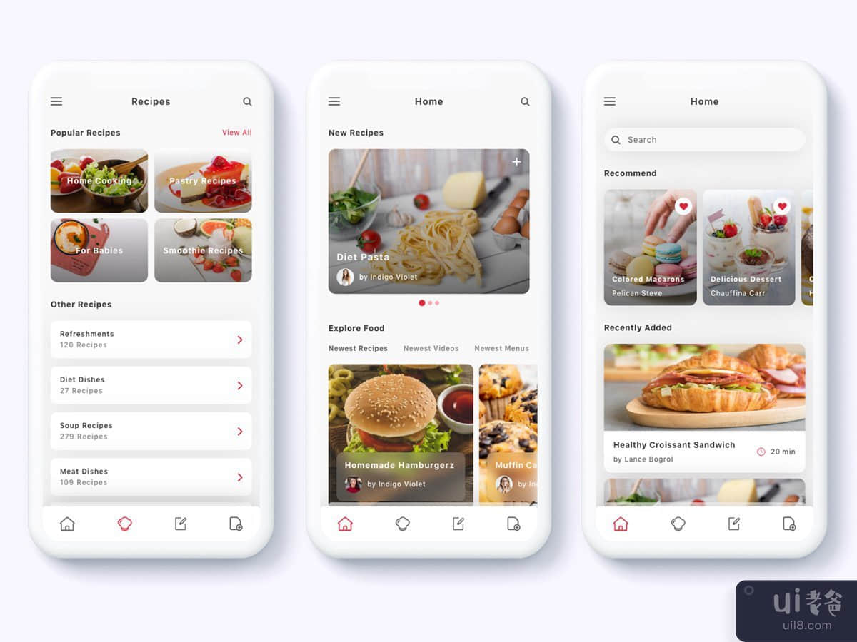 Roka - 食谱和食物计划应用程序 UI 套件(Roka - Recipes and Food Plan App UI Kit)插图