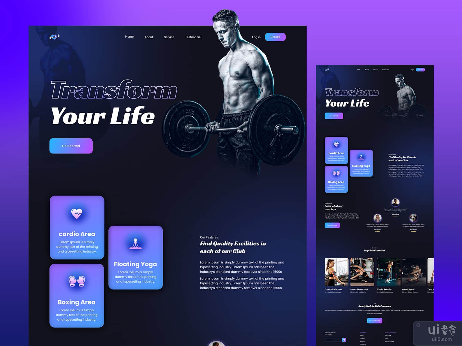 Incredible🔥 UI Design for Fitness🏋️ Web