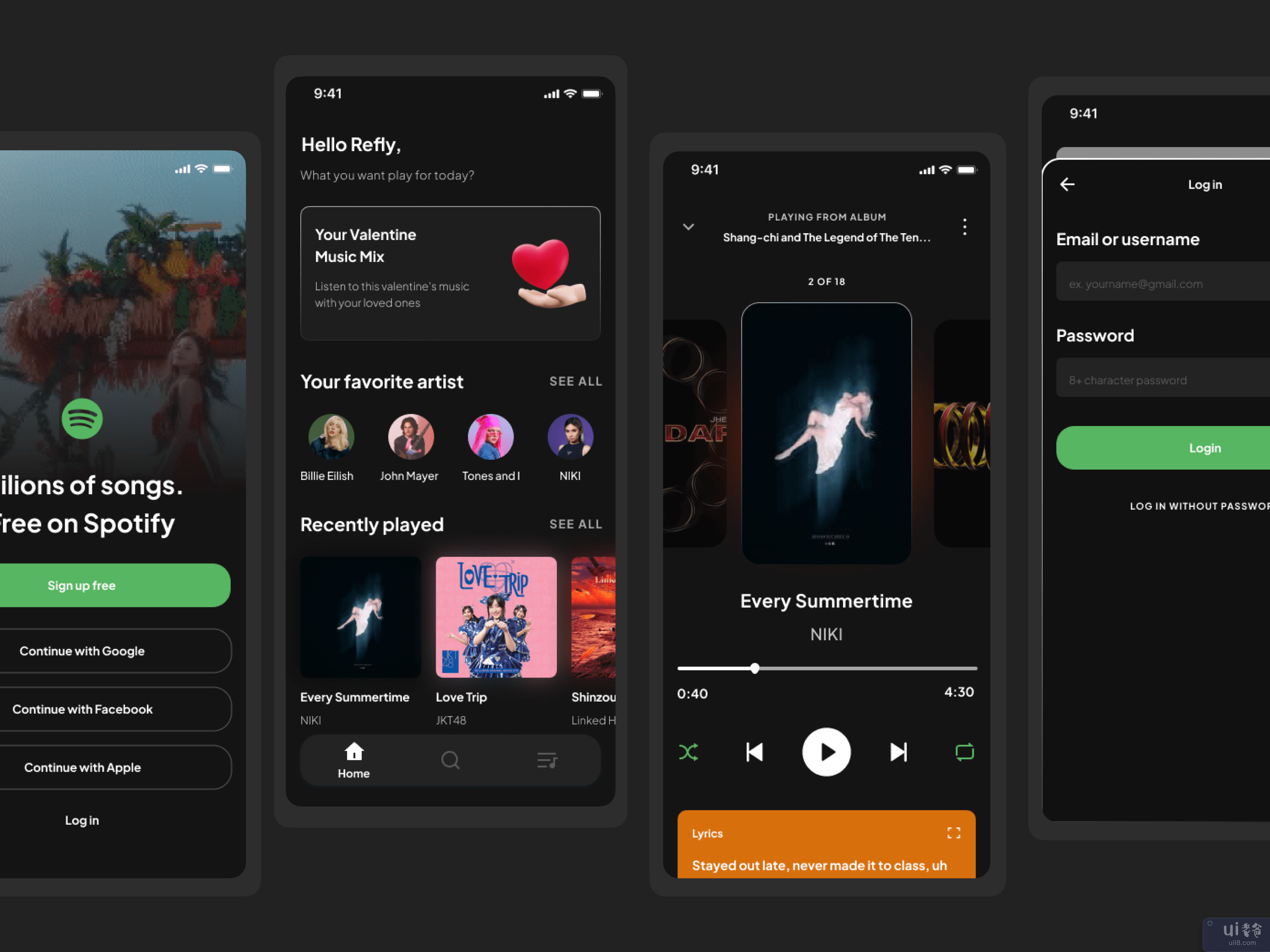 Spotify - 重新设计音乐应用程序(Spotify - Redesign Music Apps)插图
