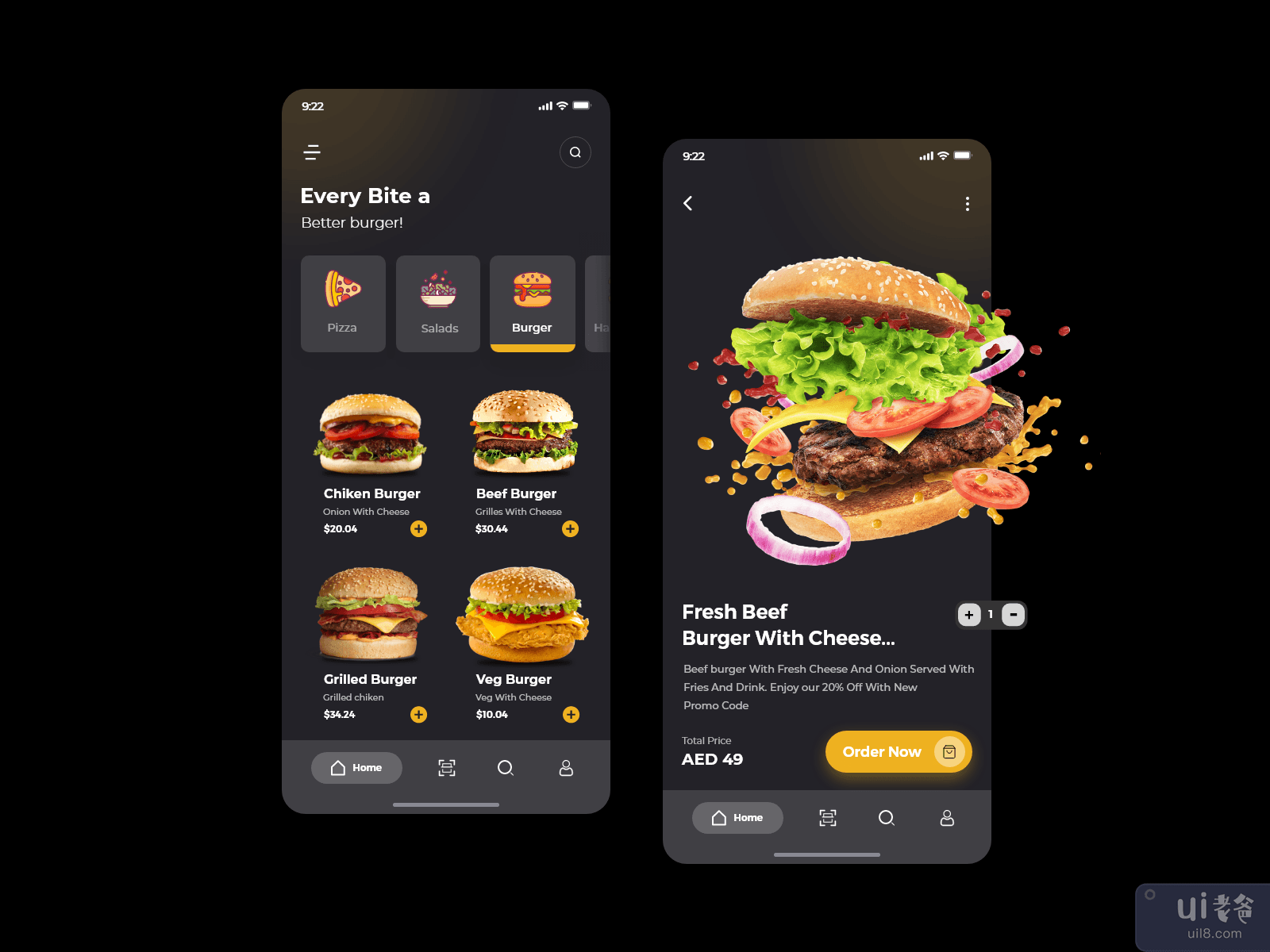 食品应用程序概念(Food app concept)插图