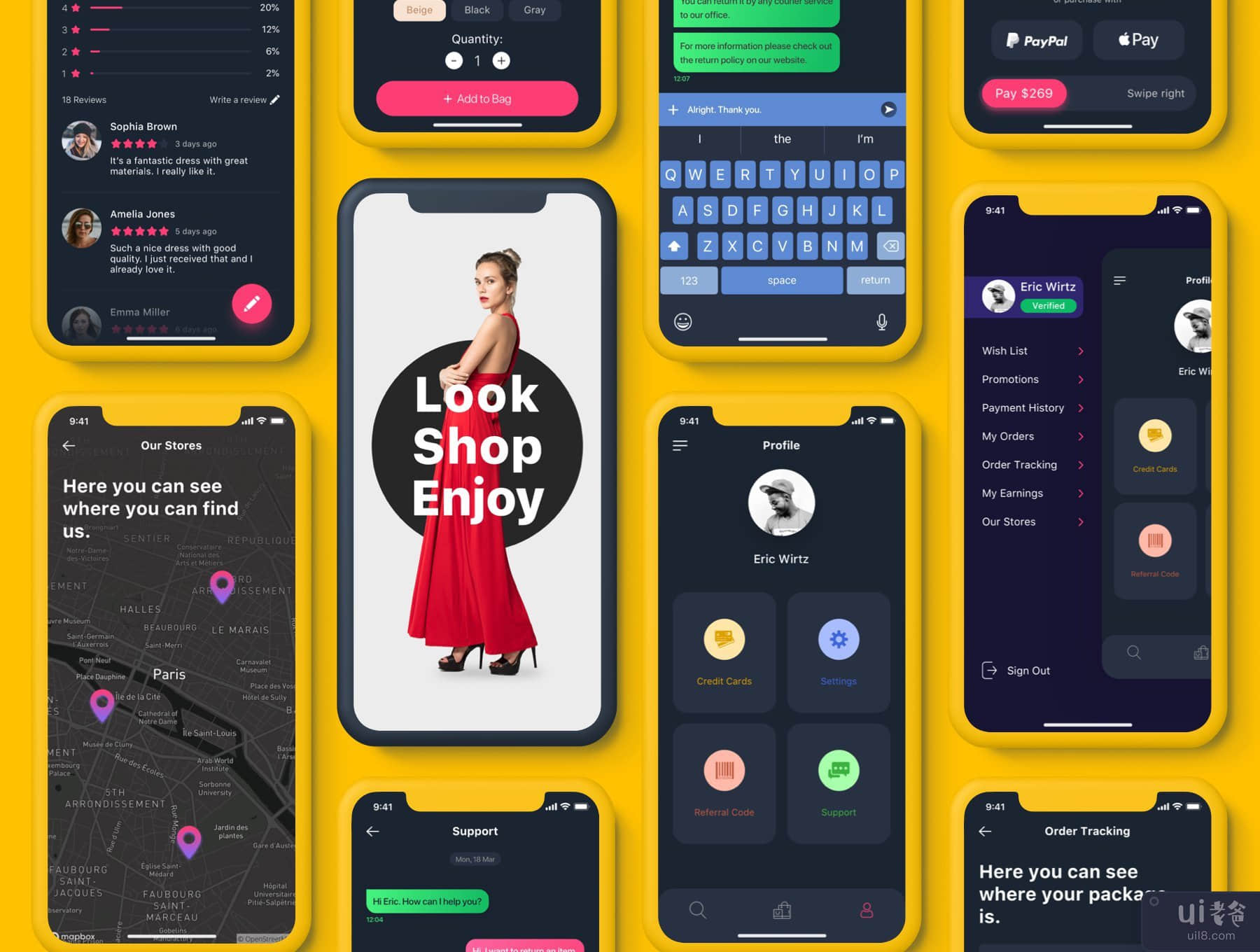 时尚 |电子商务 UI 套件(Trendy | E-commerce UI Kit)插图2