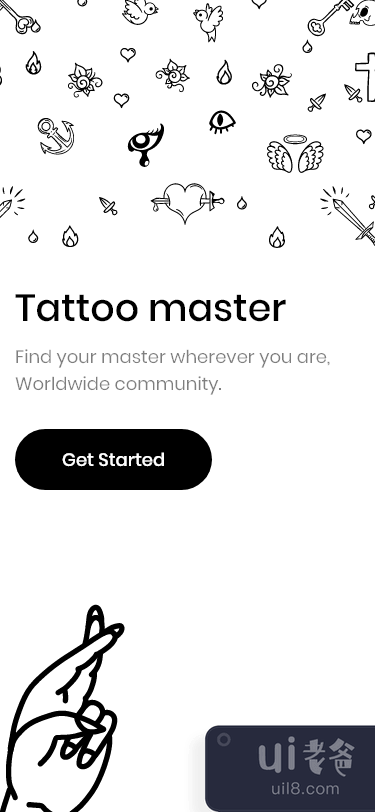 纹身 - iOS UI 套件(Tattoo - iOS UI Kits)插图1