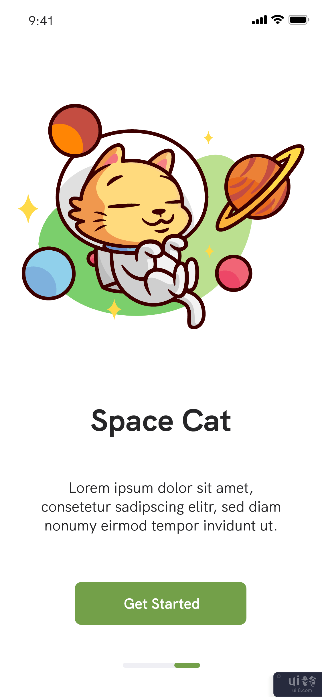 Neko Gaming Onboarding 屏幕 - 婴儿游戏 UiKIT(Neko Gaming Onboarding Screen - Baby Gamming UiKIT)插图2