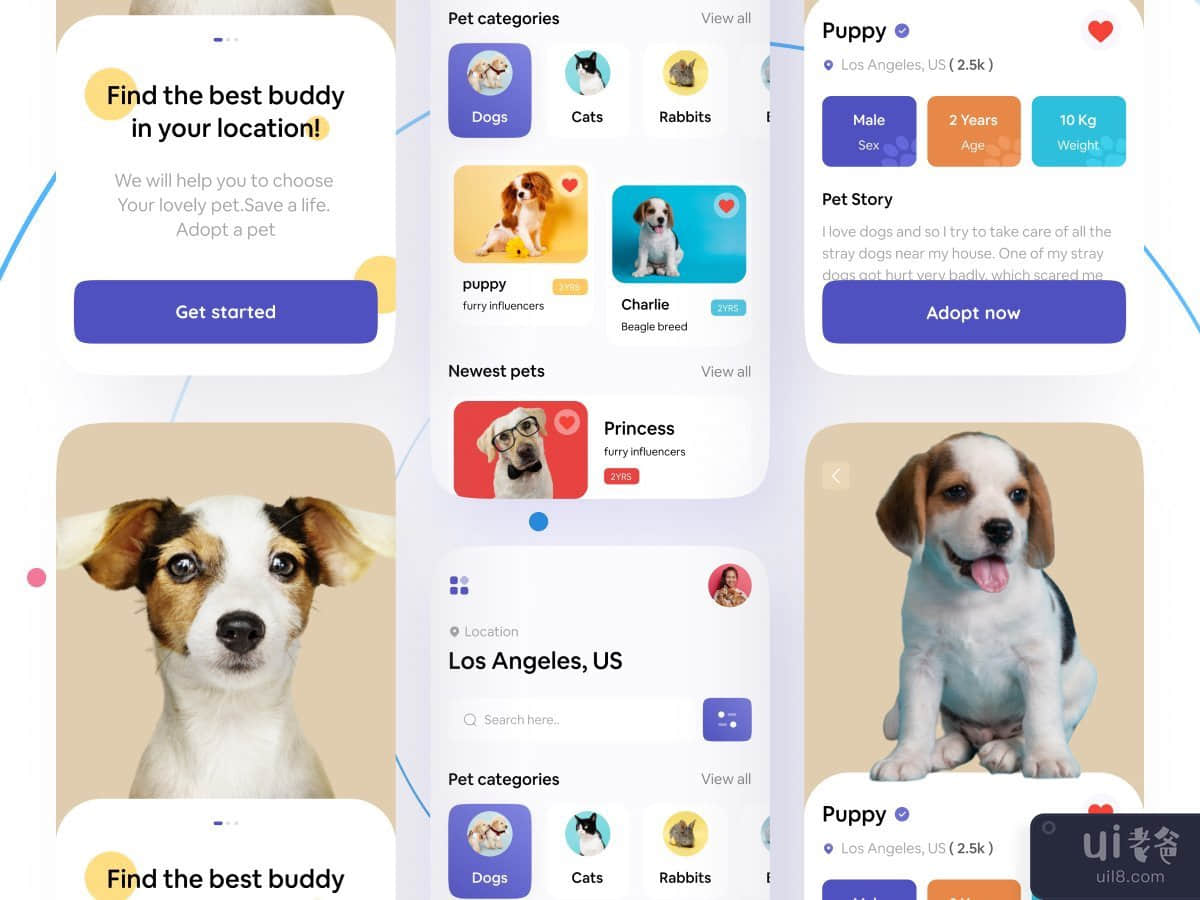 宠物收养应用程序(Pet Adoption App)插图