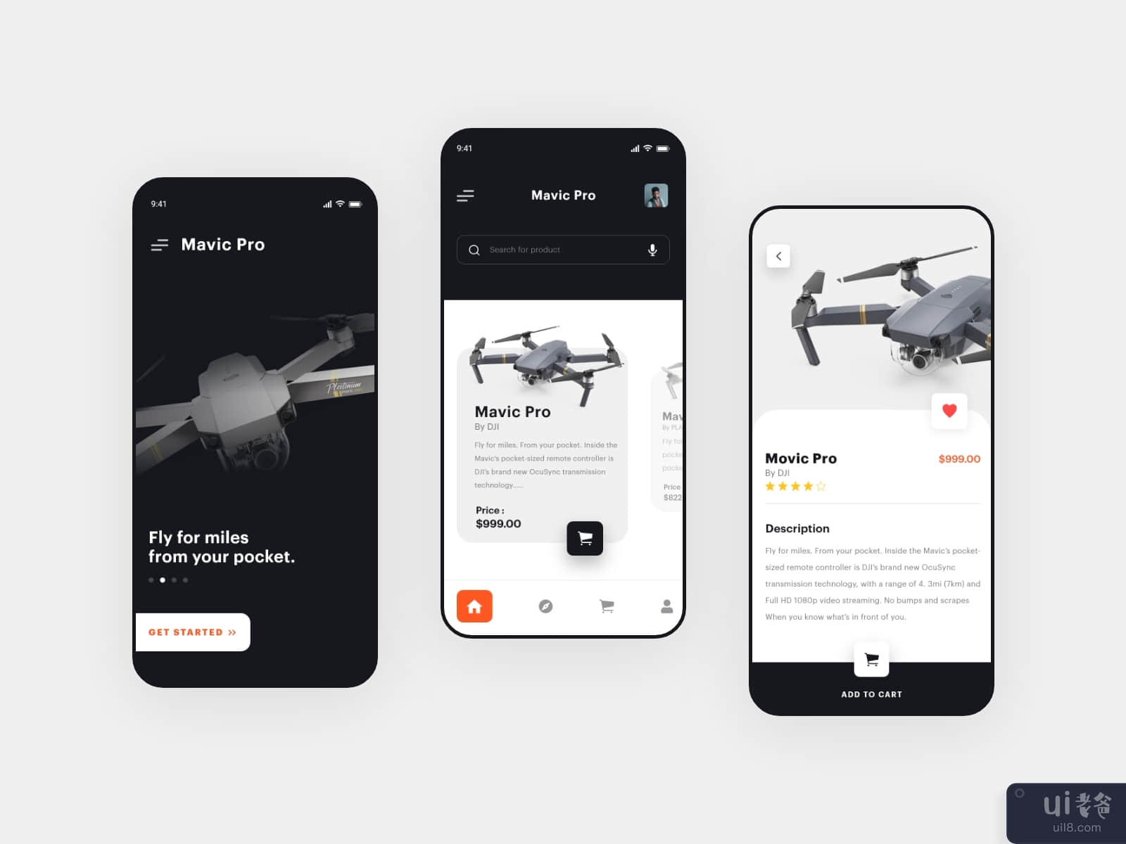Drone - Product App Ui