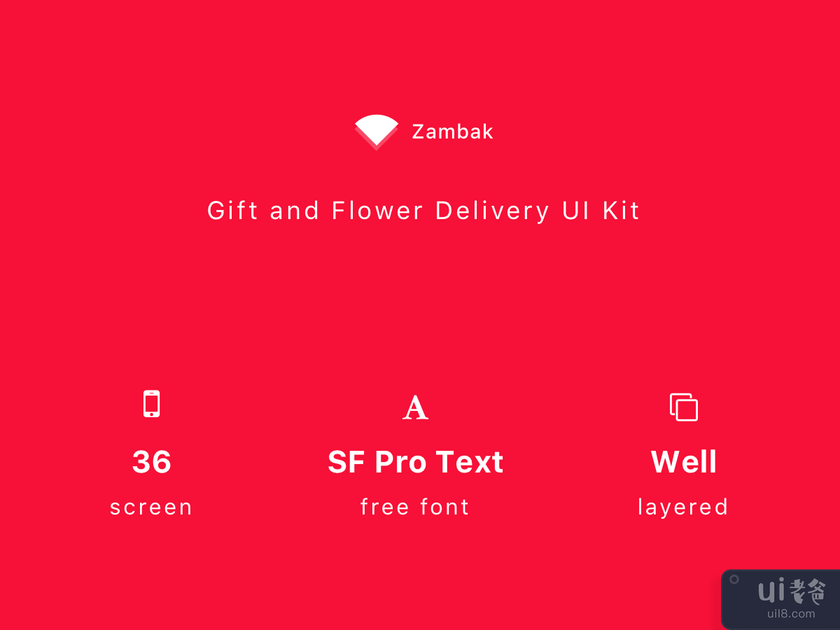 Zambak - 礼品和鲜花递送应用程序 UI 套件(Zambak - Gift and Flower Delivery App UI Kit)插图9