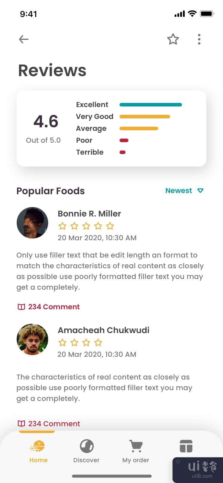 Mino Food - 送餐移动应用 UI 套件（第 1 部分）(Mino Food - Food Delivery mobile app UI Kit (part 1))插图6