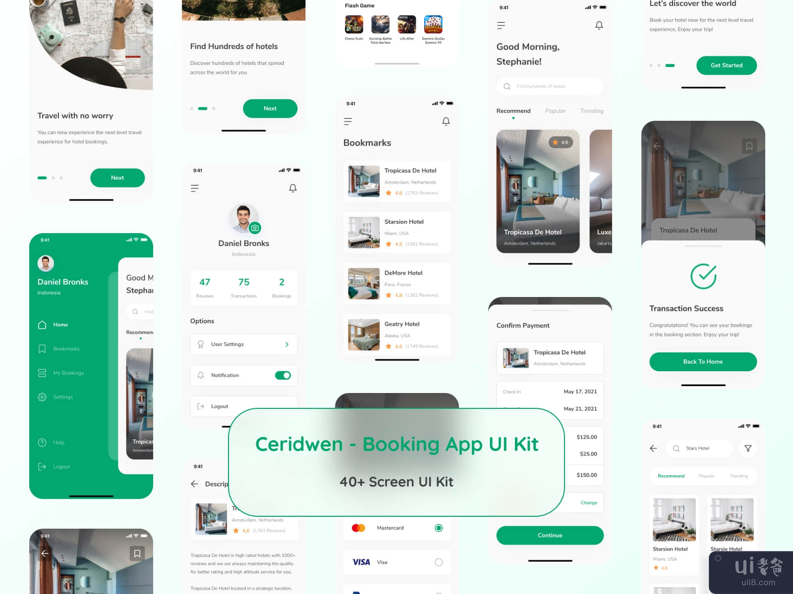 Ceridwen - Booking App UI Kit