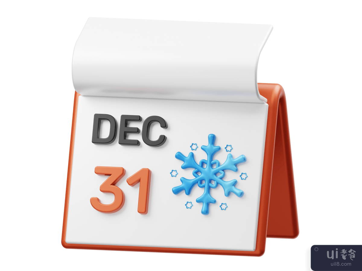 Calendar 3D Render illustration