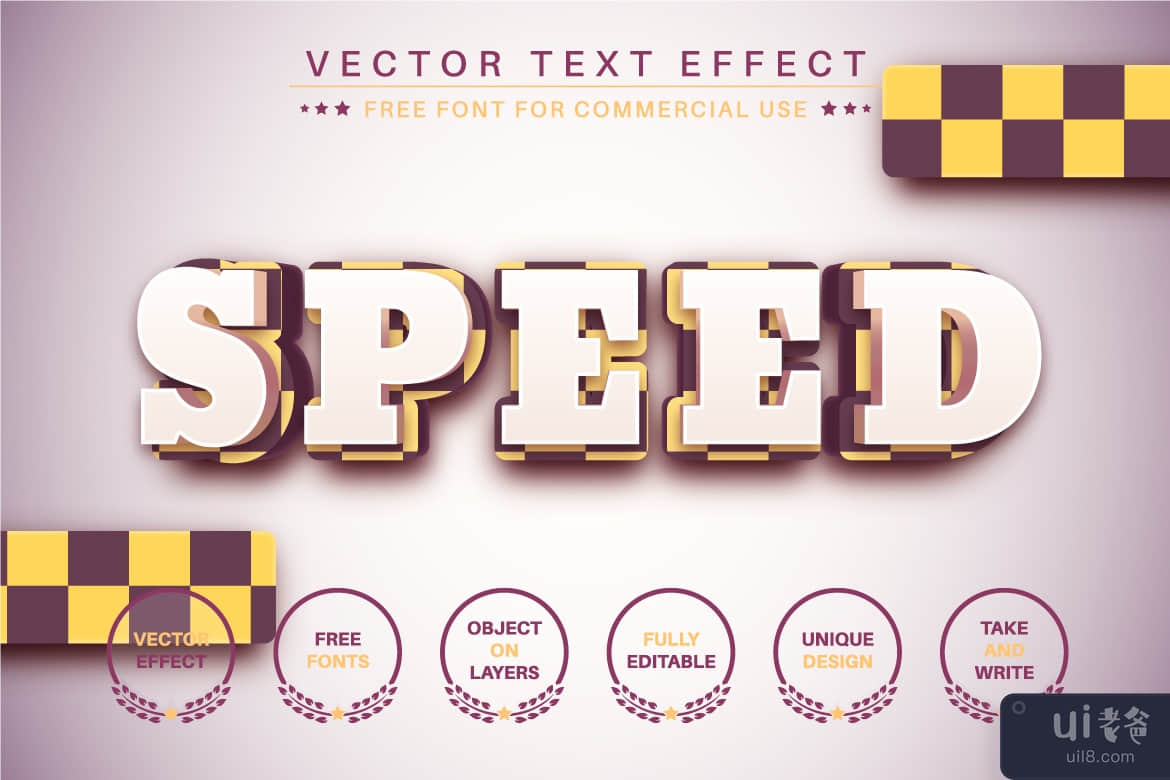 出租车 - 可编辑的文字效果，字体样式(Taxi -  Editable Text Effect, Font Style)插图2