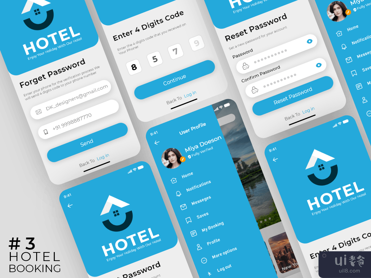 (part-3) - Hotel Booking UI kit